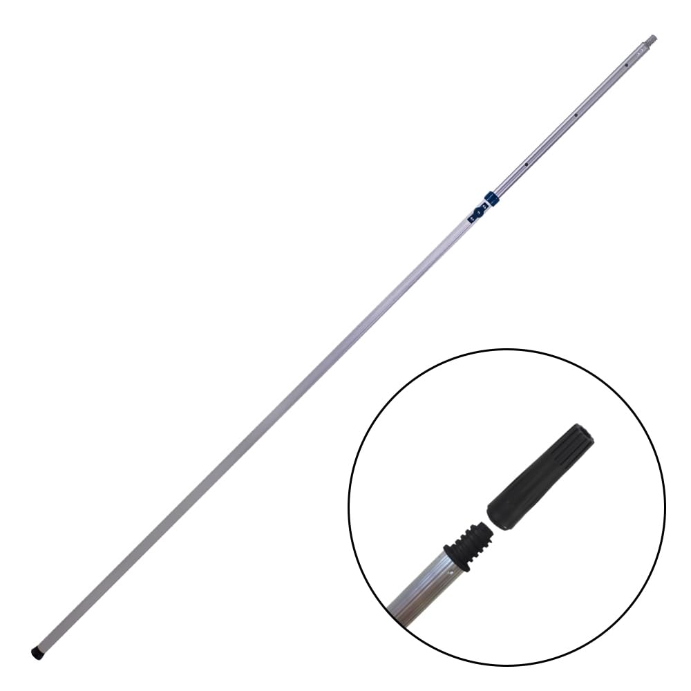 Manche télescopique aluminium - 4.5 mètres - Gris