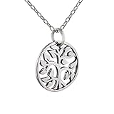 Sterling Silver Tree of Life Necklace – Dainty Charm Pendant, 16” Chain, Handmade Symbolic Jewelry Gift