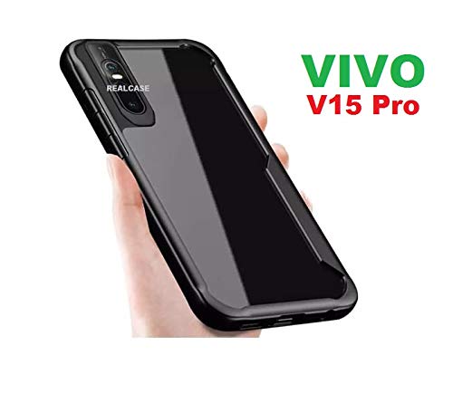 Vivo V15 Pro Case, REALCASE Slim-Fit Carbon Fiber Back Design Flexible Soft TPU Case Shock Absorption Anti Scratch Protective Back Cover for Vivo V15 Pro 6.39