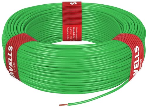 Image of Havells Lifeguard Cable WHFFFNGA16X0 6 sq mm Wire (Green)
