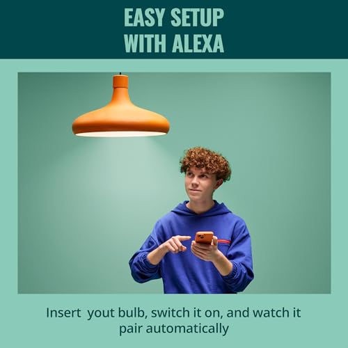 WiZ Smart LED A60 Bulb, Full Color and Tunable White, E27 Base, 60W Equivalent, 2200-6500K, 806 Lumens, Dimmable, Works with Alexa, Google Assistant, and Apple Home, 4 Pack - Image 3