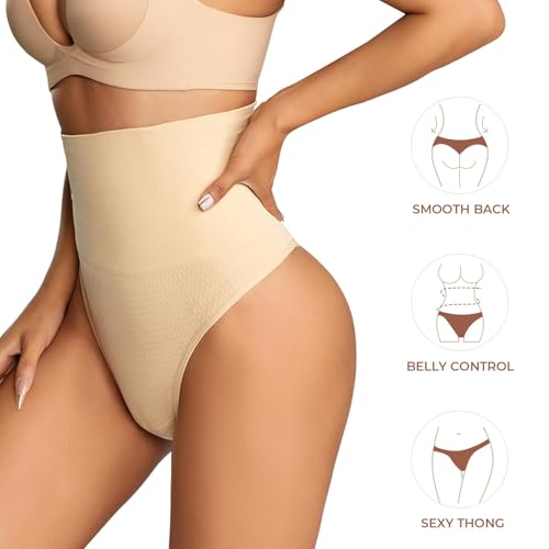 Image of Dulchany Thong Shapewear Tummy Control Underwear for Women Seamless Body Shaper Panties