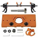 Concealed Hinge Jig, Hinge Drilling Jig Hole Puncher Guide Locator Woodworking Tools with 35mm Forst