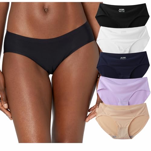 OUXBM Womens Underwear Seamless Hipster Panties for Legging No Show Pack