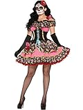 Forum Novelties unisex adult Costume Day Of Dead Senorita M L, Deluxe, Medium Large US