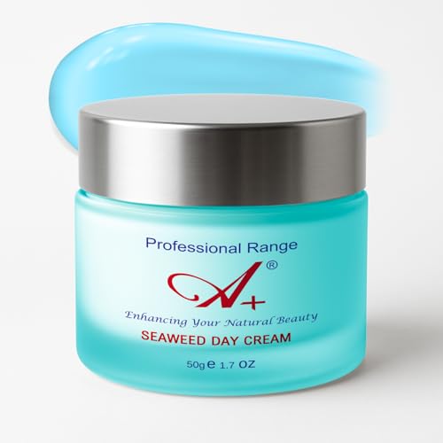 Image of A+ Seaweed Brightening Day Cream for Glowing Skin | Whitening & Moisturizing Face Cream for Men & Women | Lightweight Non-Greasy Formula | Hydrating Daily Cream for Normal to Oily Skin, 50g