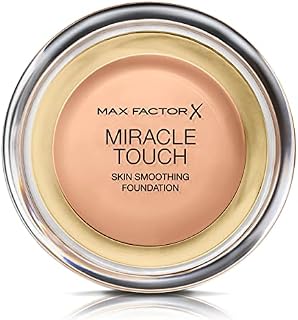 Max Factor Miracle Touch Foundation, New and Improved Formula, SPF 30 and Hyaluronic Acid, 60 Sand