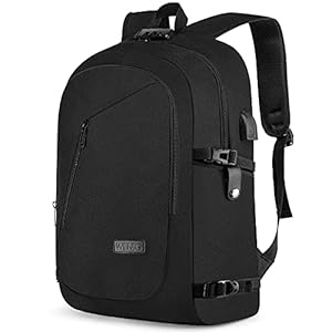 Large 17.3 Inch Travel Laptop Backpack Water Resistant Anti-Theft Computer Work Bag with USB Charging Port Lock Big…
