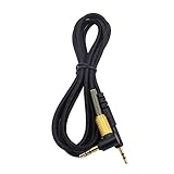 【Longitud del cable】1.2m/3.9fts de longitud, alambre de diámetro 3mm, 2.5mm macho a macho a la toma de auriculares de 3.5mm.