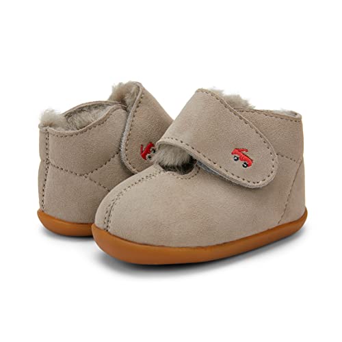 See Kai Run SML127U160-020 Kids Baby Girl'S Avery (Infant/Toddler) Gray Shearling 3 Infant M thumb #6