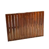 Alfombra de baño Alfombra de Ducha Antideslizante Alfombra de baño Alfombra de baño de SPA de Madera Natural Bañeras de Ducha de baño Impermeables rectangulares Alfombrillas de diseño de lis