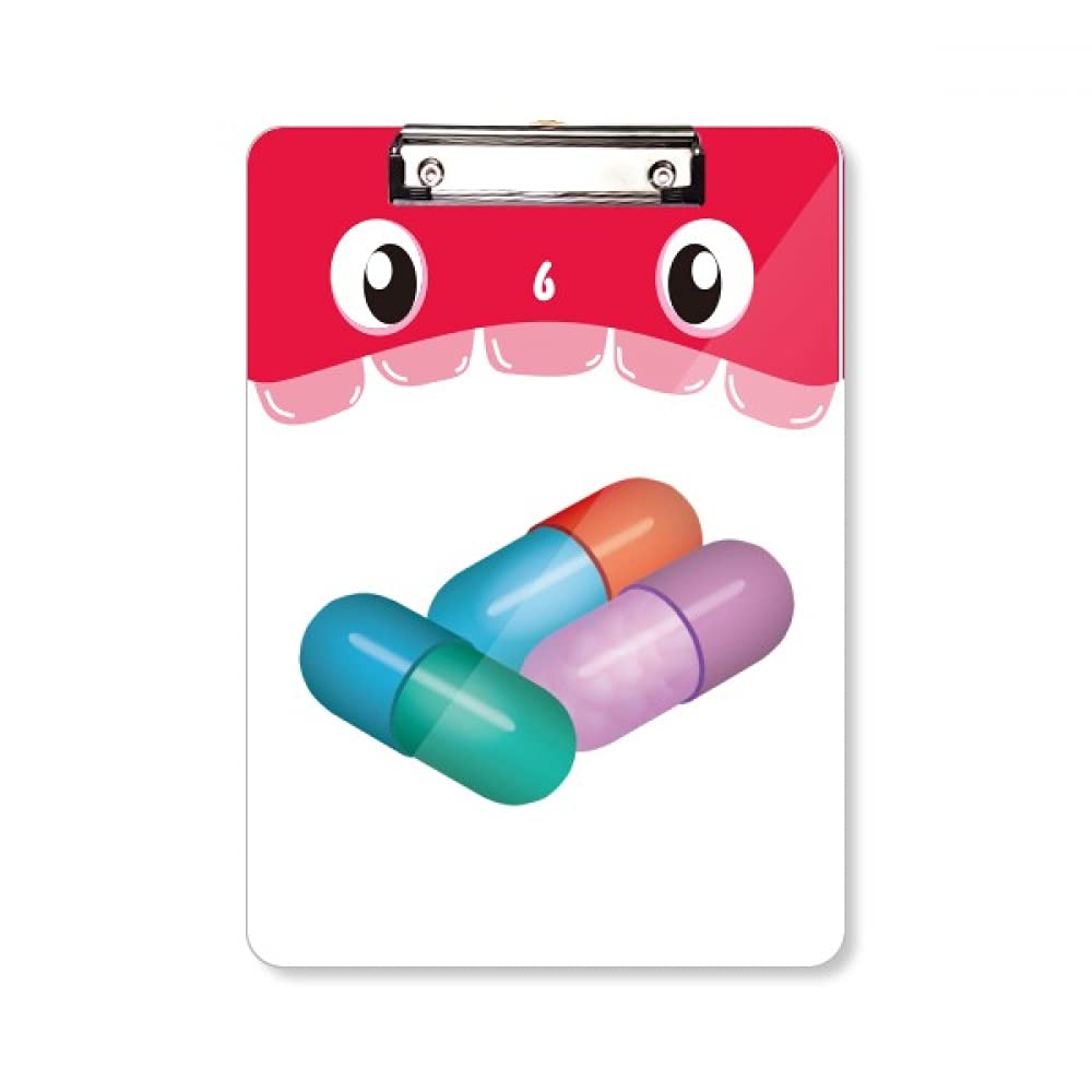 Soins de santé gélule et dossier à tête plate avec bloc-notes rigide A4 - 5