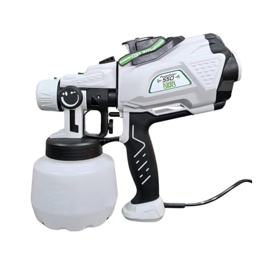 Nauber Pistola de Pintura Elétrica 550W C/Led Power Spray Branco/Preto - 220V