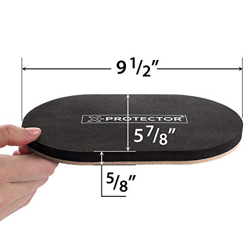 Felt Furniture Sliders Hardwood Floors X-Protector – 4 Pcs 9 1/2 Inch Furniture Sliders – Heavy Duty Felt Sliders Hard Surfaces – Move Your Furniture Easily & Safely! #TOP1