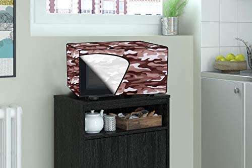 Image of Stylista Microwave Oven Cover for LG 20 L Solo MS2021CW Camouflage Pattern Multicolor