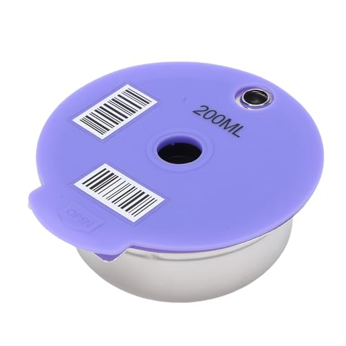Image of Haofy Reusable Coffee Pod Universal Stainless Steel Refillable with Brush and Spoon Compatible for Happy Series Coffee Makers (200ml)