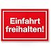 Produktbild Komma Security Einfahrt Freihalten Schild Ein- Ausfahrt Tag Nacht freihalten - abschleppen Hinweisschild Einfahrt - auch gegenüber Parken verboten - Parkverbot Halteverbot