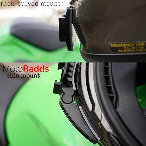 Motoradds Universal Motorcycle Helmet Camera Mount, Snowmobile, Full Face Helmet Chin Mount For Gopro Compatible With Shoei, Ruroc, Hjc, And More #TOP3