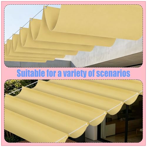 Toile d'ombrage rétractable de haute qualité 350x400 sable - 3