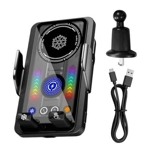 Soporte para teléfono de coche con carga rápida de 15W y sujeción automática