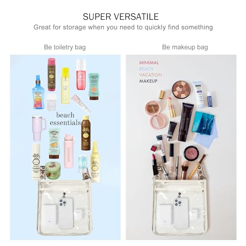 Image of Bluome Clear Bag for Stadium Events 12x12x6, Clear Purses Stadium Bag Crossbody Purses for Concerts Football Games Travel