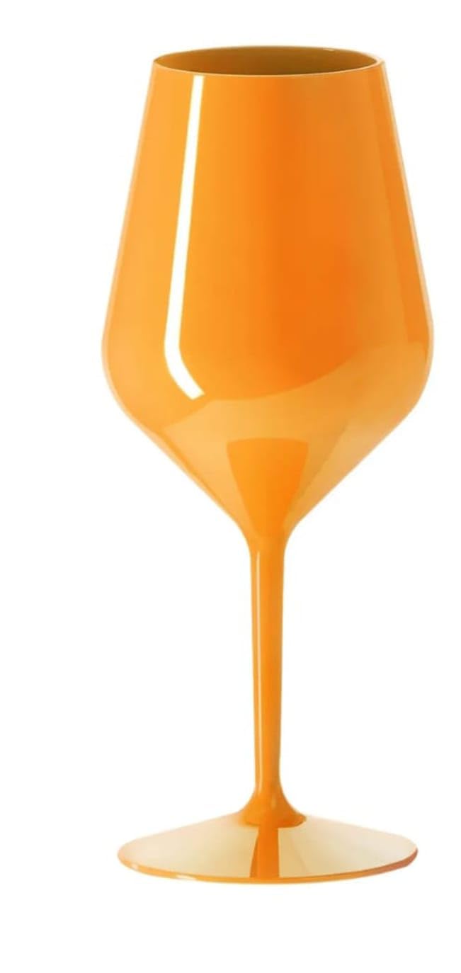 R.G. Service Set 8 o 10 Calici infrangibili colorati - Bicchieri per cocktail e Vino da Barca, Giardino, Piscina, Terrazzo - Calici colorati - Set bicchieri in Plastica perfetta idea regalo per amici.