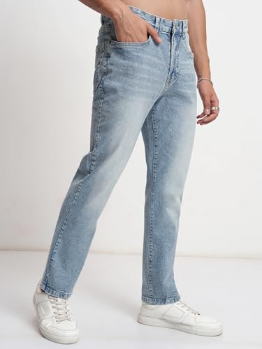 Image of Highlander Men's Straight Fit Jeans | Stretchable | Everyday Comfort & Style| Jeans for Man