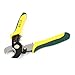 Aexit Yellow Green Pliers Plastic Coated Grip 1.6-3.2MM Copper Wire Cable SLI-p-Joint Pliers Cutter 7