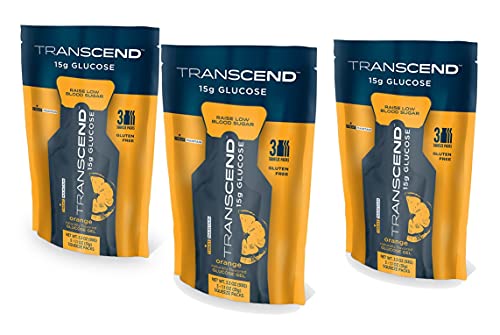 Transcend 15g Orange Glucose Gels in 3-Packs (3)