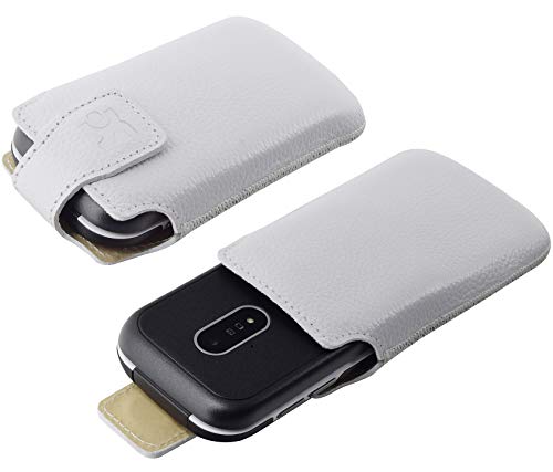 Étui en cuir Geemarc CL8700 Suncase blanc protège-téléphone - 3