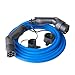 Produktbild BESENERGY EV-Ladekabel 32A Dreiphase 22KW für Blaue EV Charger Ladestation typ 2 zu typ 2, IEC 62196-2 5M ohne Transporttasche