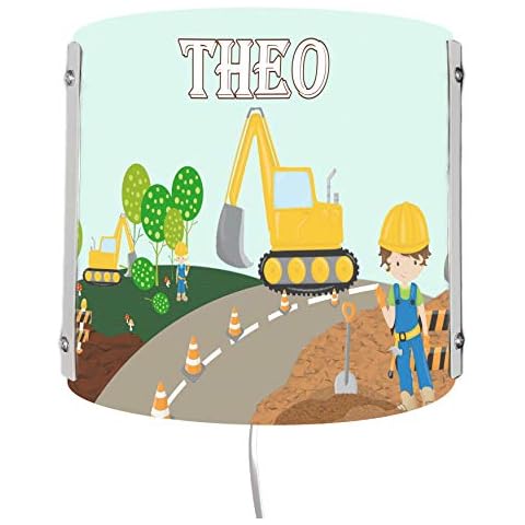 CreaDesign WA-1084, Bagger, Kinderzimmer Wandlampe personalisiert Cover