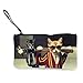 Produktbild Geldbörse mit Baseball-Katzen-Reißverschluss, Leinen, Geldbörse, Make-Up-Tasche, Handy-Tasche mit Griff
