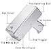Alagoo Super Money Guns Playing Spary Money Gun Make it Rain Toy Gun Cash Gun Prop Bill Dispenser Money Shooter with 100 Pcs Prop Money for Party Supplies(Silvery)