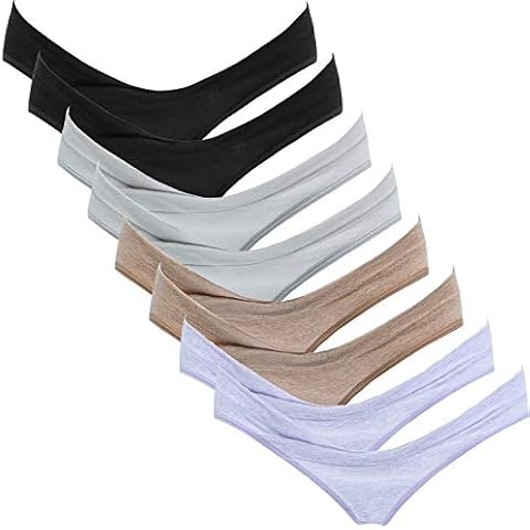 Suekaphin Womens Maternity Panties Maternity Underwear Pregnancy Postpartum Under Bump Brief,Sort G,XXLarge Cover