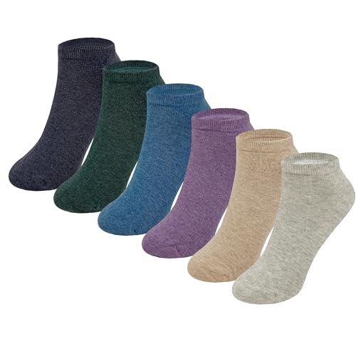 Image of MAGIARTE Womens Cotton Ankle Socks Low Cut Athletic Casual Mutil Color No Show Running Socks for Women