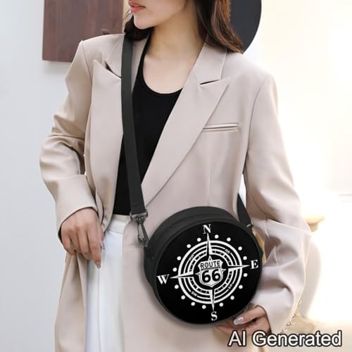 Image of Women Novelty Round Clock Shape Zippered Clock Purses for Women Tote Handbag Shoulder Bag, Gift for Mom Girlfriend