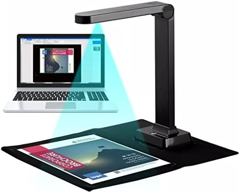 BHVXW Escáner de cámara de Documentos for Maestros 5 megapíxeles USB Scanner portátil Captura Tamaño A4 con LOC Archivo de escaneo de código de Barras