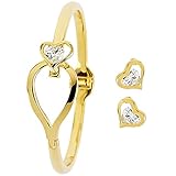 Kunststoff Pierre Cardin Armband Schmuck Set Damen Gold