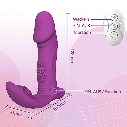 Sex Spielzeug für die Frau Paare Extrem, Dildo Vibratoren Vibration für Frauen Leise Sextoys Vibratorstarb Frauen 3x7 Modi Swing-Stoßfunktion Tragbar Vibrator Erotik Sexspielzeug – Bild 7