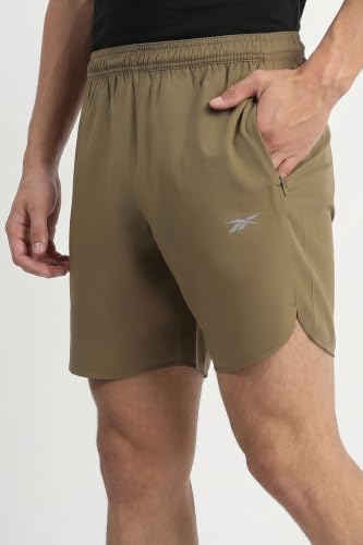 Image of Reebok Men's Polyester Blend Training Shorts - Durable Breathable Gym Shorts for Men | Sports Shorts for Men | Workout Fitness Shorts - Non-Restrictive with Pockets