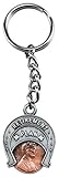 Cathedral Art Retirement Plan Lucky Penny Key Ring, Horseshoe Lottery Scratcher Keychain for Good Luck, 4 Inches