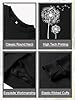 Dresswel Women Dandelion Print Sweatshirt Crew Neck Long Sleeve Tops Basic Jumper Tunic Blouse Shirts(Black, 2XL) #4