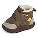 MASOCIO Winterschuhe Baby Boots Stiefel Winter Babyschuhe Junge Mädchen Hausschuhe Kleinkind Winterstiefel Schuhe 12-18 Monate Braun Größe 20 (Herstellergröße: CN 17)