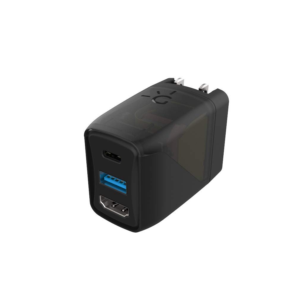 Genki Covert Dock, Station d'accueil TV Portable et Chargeur pour Nintendo Switch, Port USB-C, USB-A et HDMI, 3 Adaptateurs Internationaux