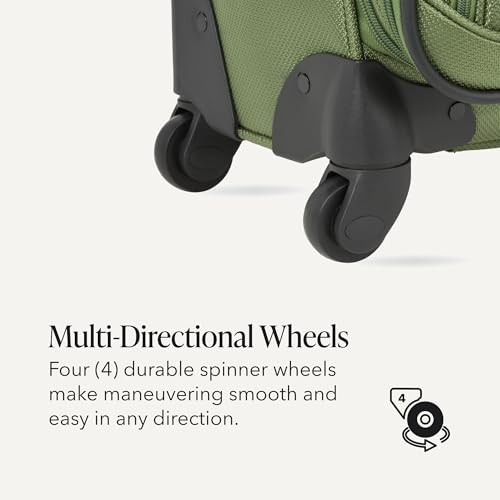 Image of SwissGear Sion Softside Expandable Luggage, Evergreen, 2-Piece Set (21 /29), Sion Softside Expandable Luggage