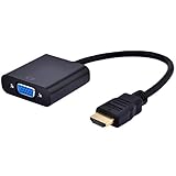 AYA 9' HDMI Male to VGA Female (15-Pin) Video Converter Adapter 1080p for PC, TV, Notebooks