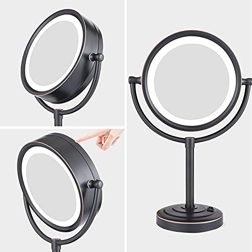 Espejo Maquillaje LED de Mesa Redondo 8.5 Pulg miniatura 6