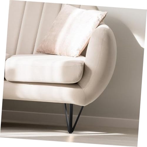 Supports Robustes Métal Mat pour Remplacement Stable de Pied de Canapé et Table Basse Bancale