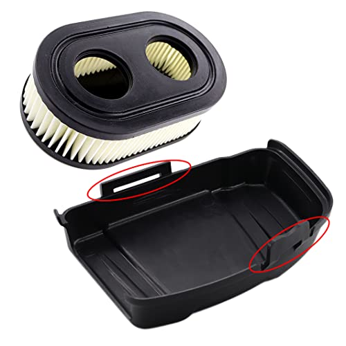 MCHNIC Couvercle de filtre à air avec filtre à air pour tondeuse à gazon Briggs & Stratton 650EXI 675EXI 675IS Remplace 594575, 798452